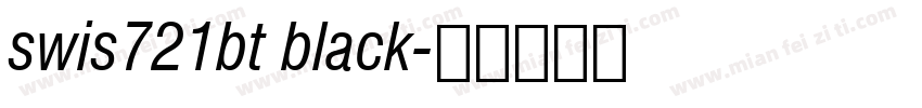 swis721bt black字体转换